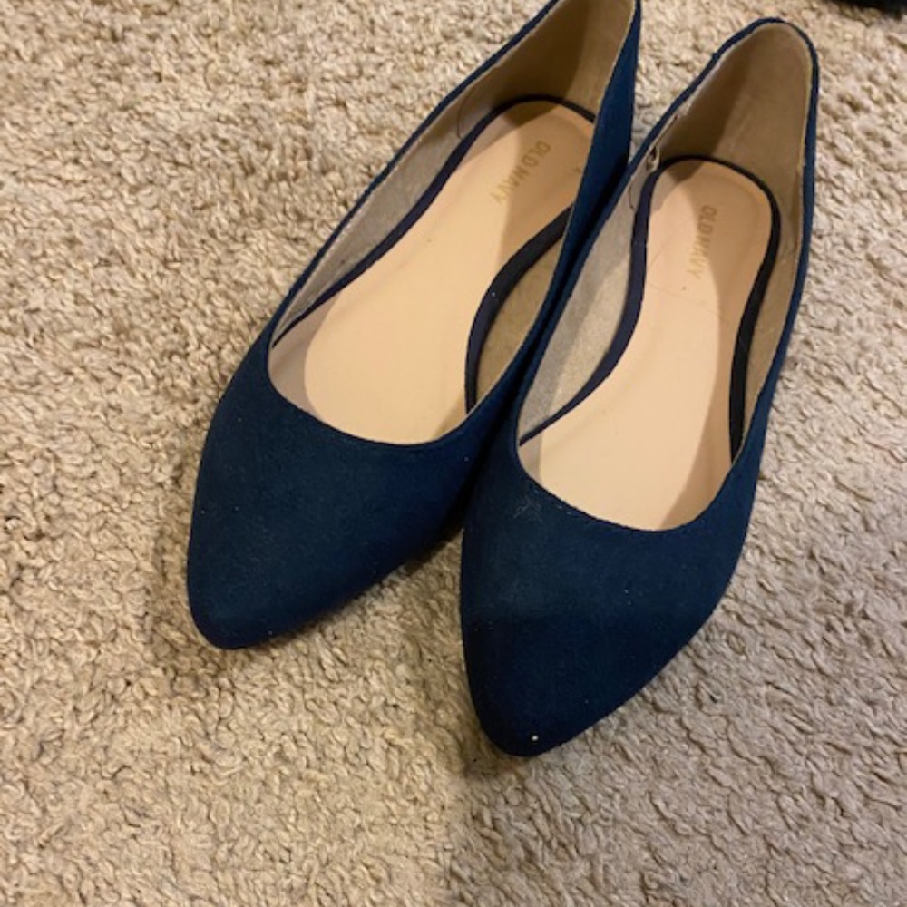 Navy flats
